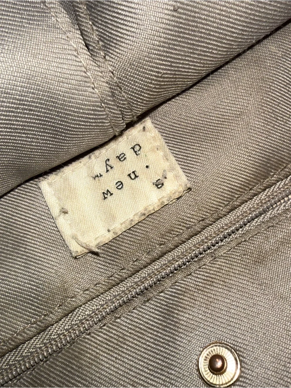 Target Taupe Leather Backpack Tote with Gold Hardware